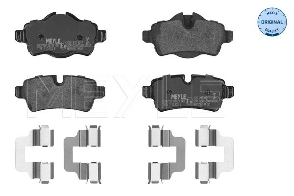Brake Pad Set, disc brake - 025 242 8917 MEYLE