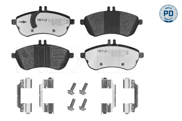 Brake Pad Set, disc brake - 025 243 0620-1/PD MEYLE