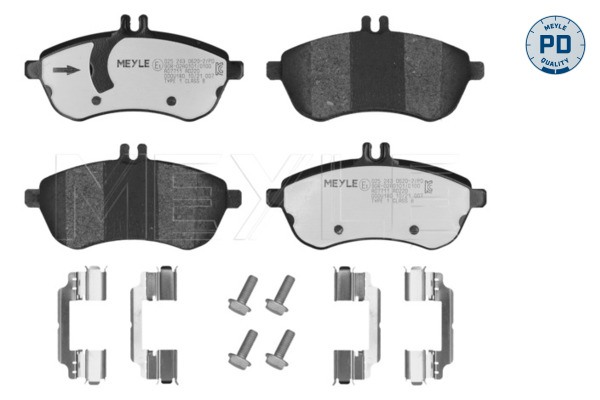 Brake Pad Set, disc brake - 025 243 0620-2/PD MEYLE