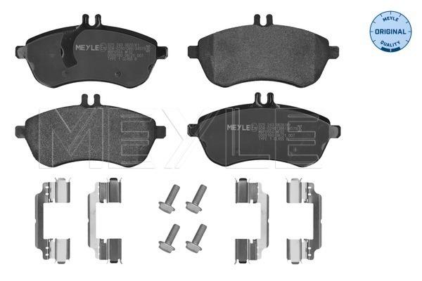 Brake Pad Set, disc brake - 025 243 0620/K1 MEYLE