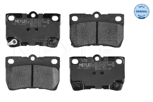 Kit pastiglie freno, Freno a disco - 025 243 2315/W MEYLE