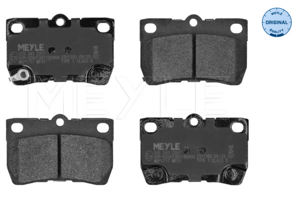 Brake Pad Set, disc brake - 025 243 2317 MEYLE