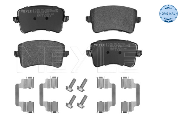 Kit pastiglie freno, Freno a disco - 025 246 0617/K2 MEYLE