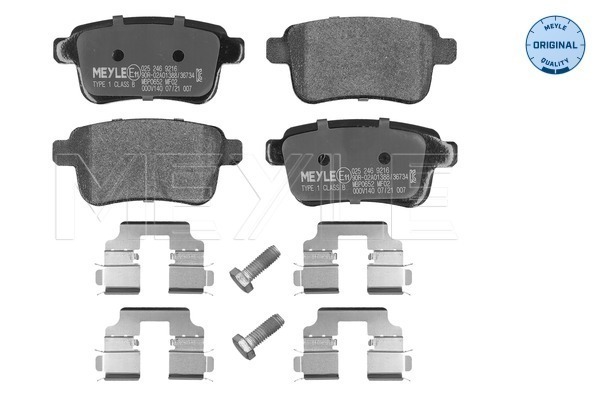 Brake Pad Set, disc brake - 025 246 9216 MEYLE