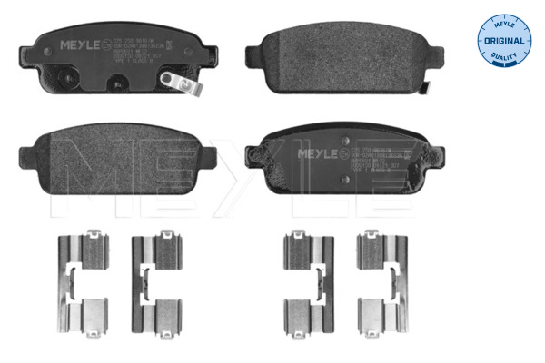 Brake Pad Set, disc brake - 025 250 9616/W MEYLE