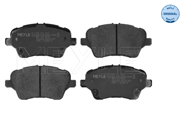 Brake Pad Set, disc brake - 025 251 3417 MEYLE