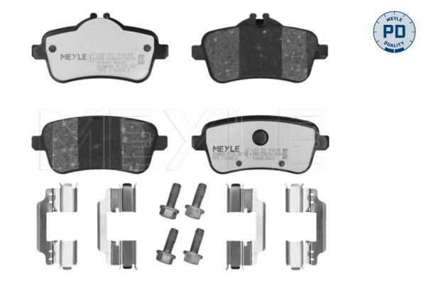 Brake Pad Set, disc brake - 025 252 1516/PD MEYLE