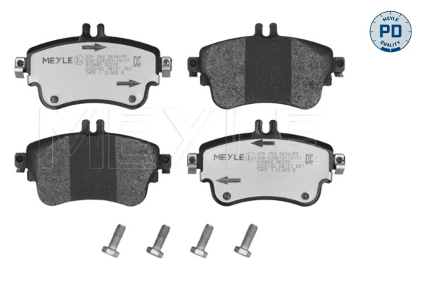 Brake Pad Set, disc brake - 025 253 2619/PD MEYLE