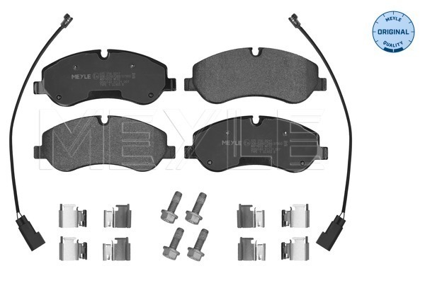 Kit pastiglie freno, Freno a disco - 025 256 0217 MEYLE
