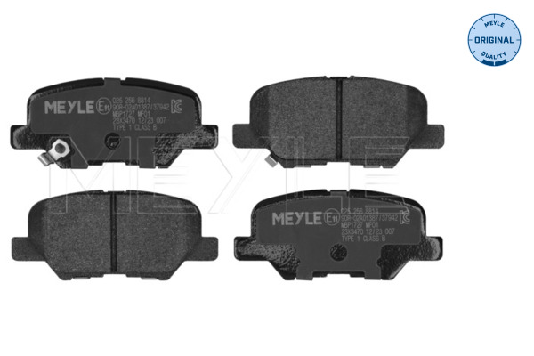 Brake Pad Set, disc brake - 025 256 8814 MEYLE