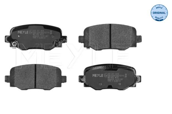 Brake Pad Set, disc brake - 025 257 3318 MEYLE