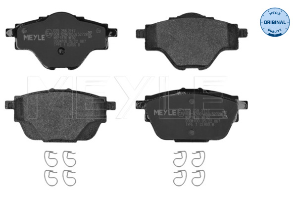 Brake Pad Set, disc brake - 025 258 2717 MEYLE