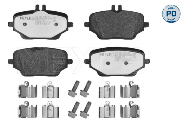 Brake Pad Set, disc brake - 025 262 1519/PD MEYLE