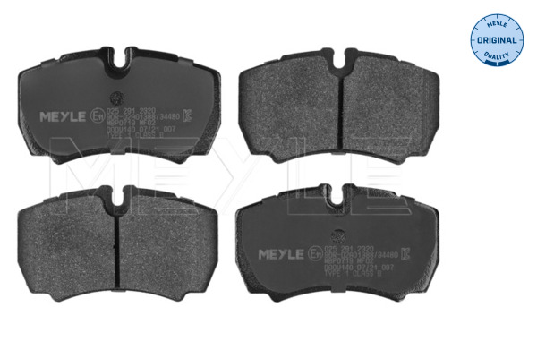 Brake Pad Set, disc brake - 025 291 2320 MEYLE