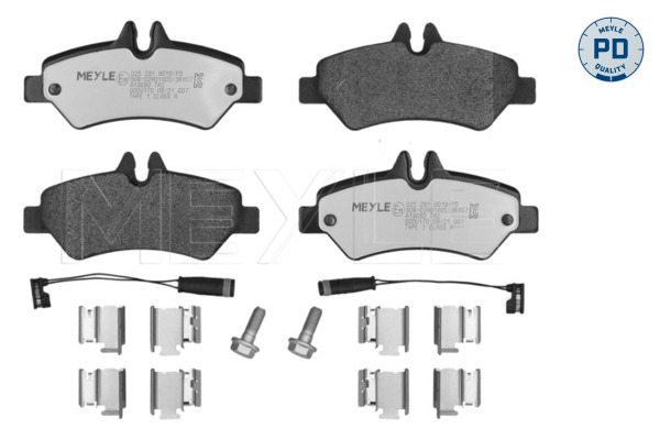 Brake Pad Set, disc brake - 025 291 9019/PD MEYLE