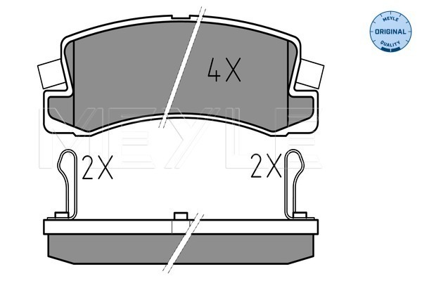 Brake Pad Set, disc brake - 025 200 7615/W MEYLE