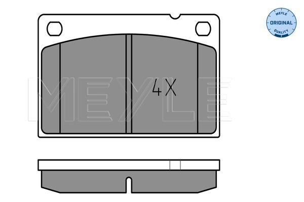 Brake Pad Set, disc brake - 025 201 5316 MEYLE