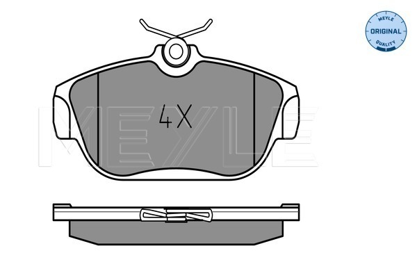 Brake Pad Set, disc brake - 025 201 6418 MEYLE