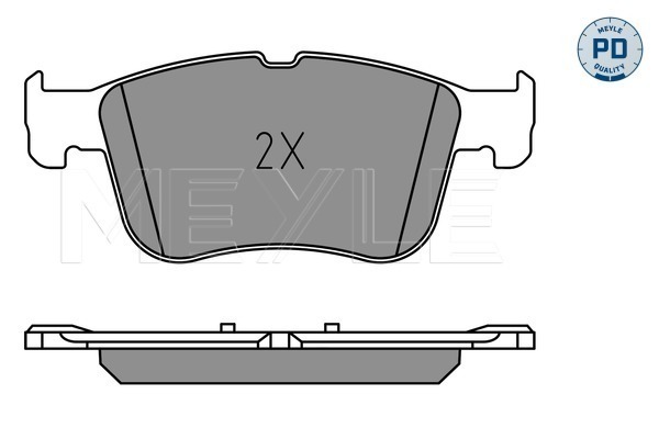 Brake Pad Set, disc brake - 025 205 5617/PD MEYLE