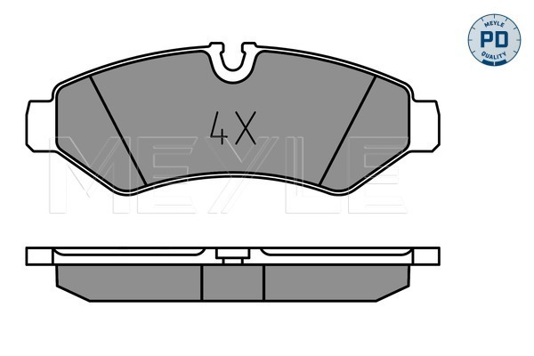 Brake Pad Set, disc brake - 025 207 4720/PD MEYLE