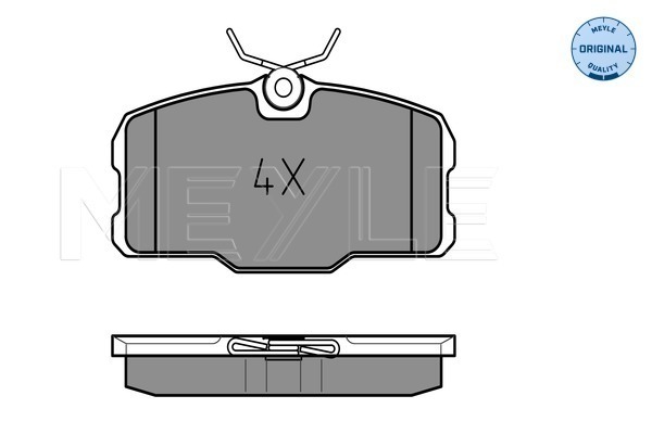 Brake Pad Set, disc brake - 025 207 5118 MEYLE