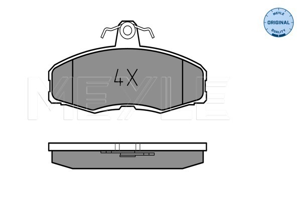 Brake Pad Set, disc brake - 025 208 6117 MEYLE