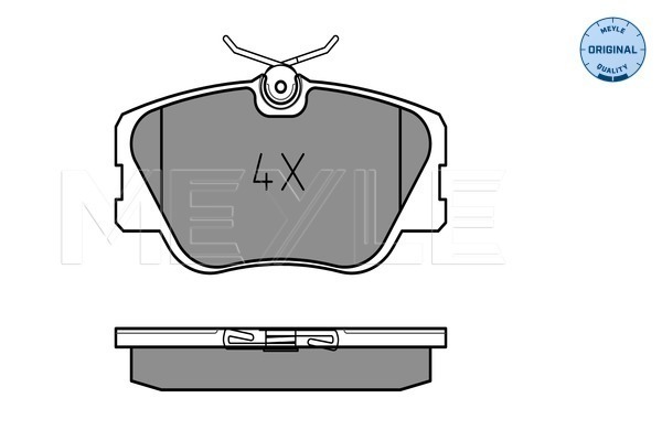 Brake Pad Set, disc brake - 025 209 4119 MEYLE