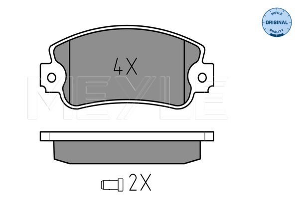 Brake Pad Set, disc brake - 025 209 5018/W MEYLE