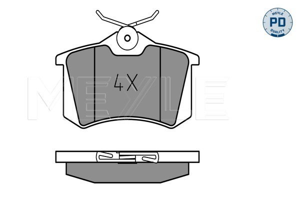 Brake Pad Set, disc brake - 025 209 6117/PD MEYLE