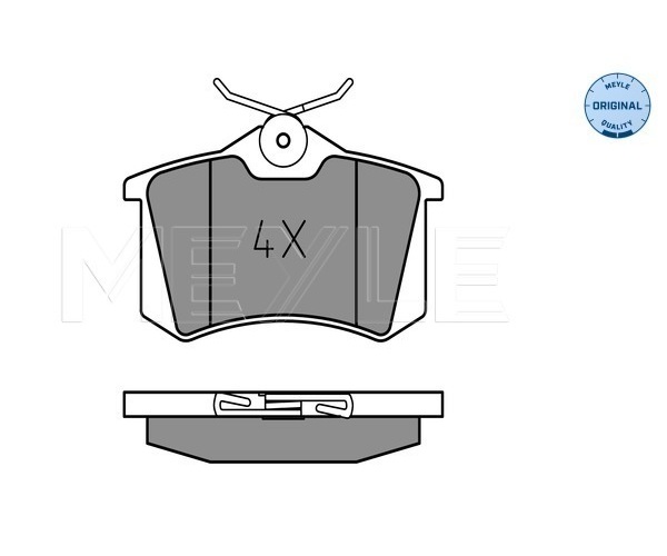 Brake Pad Set, disc brake - 025 209 6117 MEYLE