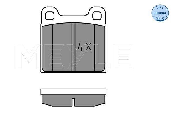 Brake Pad Set, disc brake - 025 210 3515 MEYLE