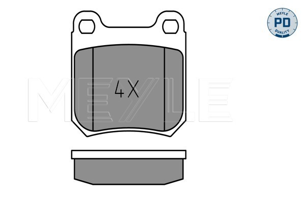 Brake Pad Set, disc brake - 025 210 5015/PD MEYLE