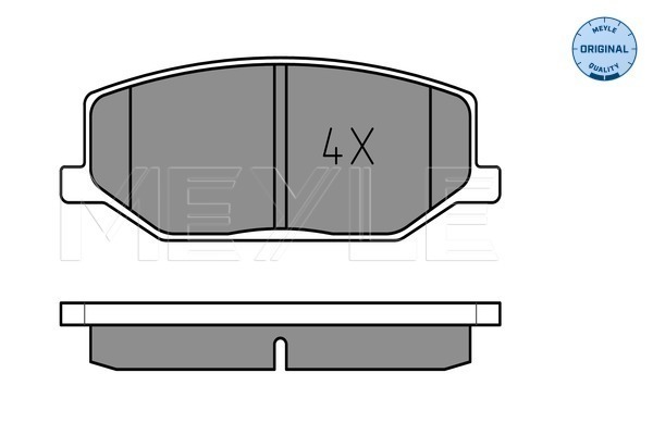 Brake Pad Set, disc brake - 025 211 4215 MEYLE