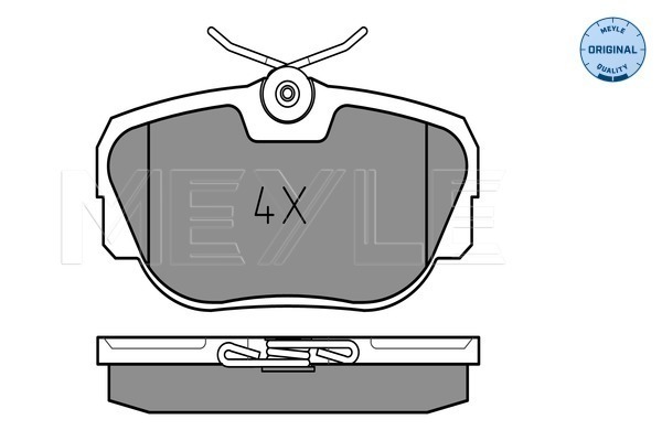Brake Pad Set, disc brake - 025 211 7317 MEYLE
