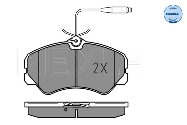 Brake Pad Set, disc brake - 025 212 0519/W MEYLE