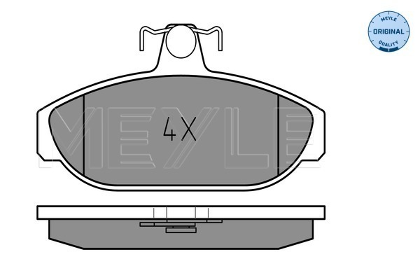 Brake Pad Set, disc brake - 025 212 6617 MEYLE