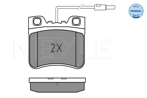 Brake Pad Set, disc brake - 025 212 6717/W MEYLE