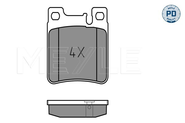 Brake Pad Set, disc brake - 025 213 0515/PD MEYLE
