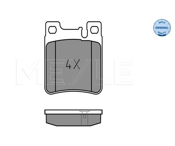 Brake Pad Set, disc brake - 025 213 0515 MEYLE