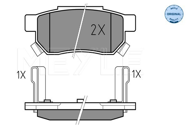 Brake Pad Set, disc brake - 025 213 1313/W MEYLE
