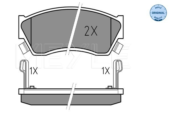 Brake Pad Set, disc brake - 025 213 3314/W MEYLE