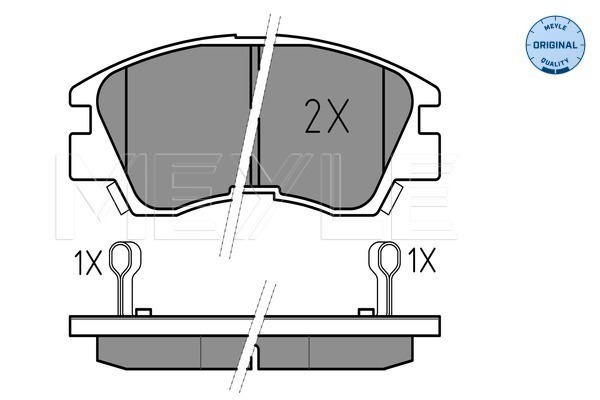 Brake Pad Set, disc brake - 025 213 7316/W MEYLE