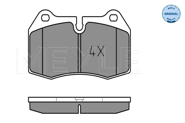 Brake Pad Set, disc brake - 025 214 7118 MEYLE