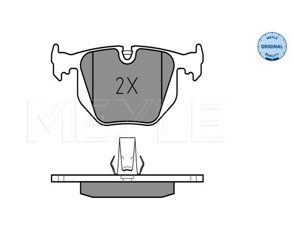 Brake Pad Set, disc brake - 025 214 8717 MEYLE