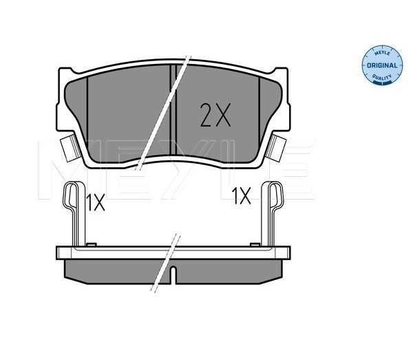 Brake Pad Set, disc brake - 025 215 0014/W MEYLE