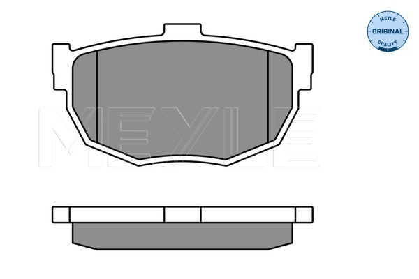 Brake Pad Set, disc brake - 025 215 5314/W MEYLE