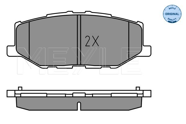Brake Pad Set, disc brake - 025 215 6816 MEYLE