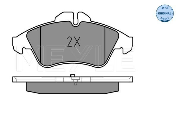 Brake Pad Set, disc brake - 025 215 7620 MEYLE