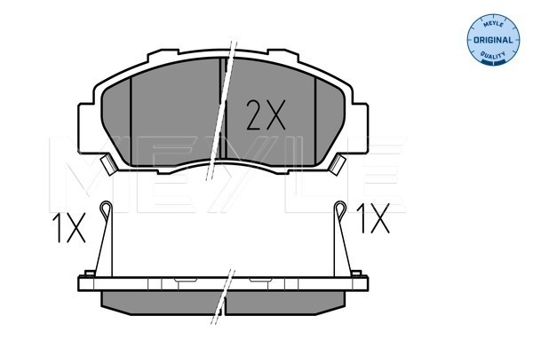 Brake Pad Set, disc brake - 025 216 5118/W MEYLE