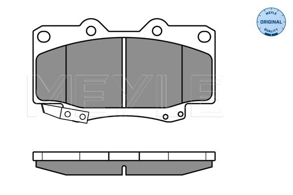 Brake Pad Set, disc brake - 025 216 7915/W MEYLE